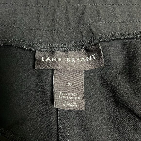 Lane Bryant Women’s LIVI Stretch Woven Ankle Pants Black Gray Size 20 - Picture 8 of 9